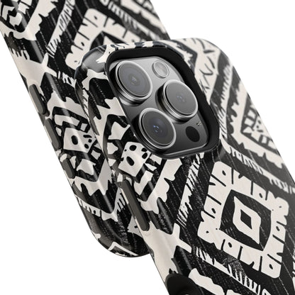 Tribal Black & White Magnetic Impact Case — Shockproof Phone Cover - DIGITAL X