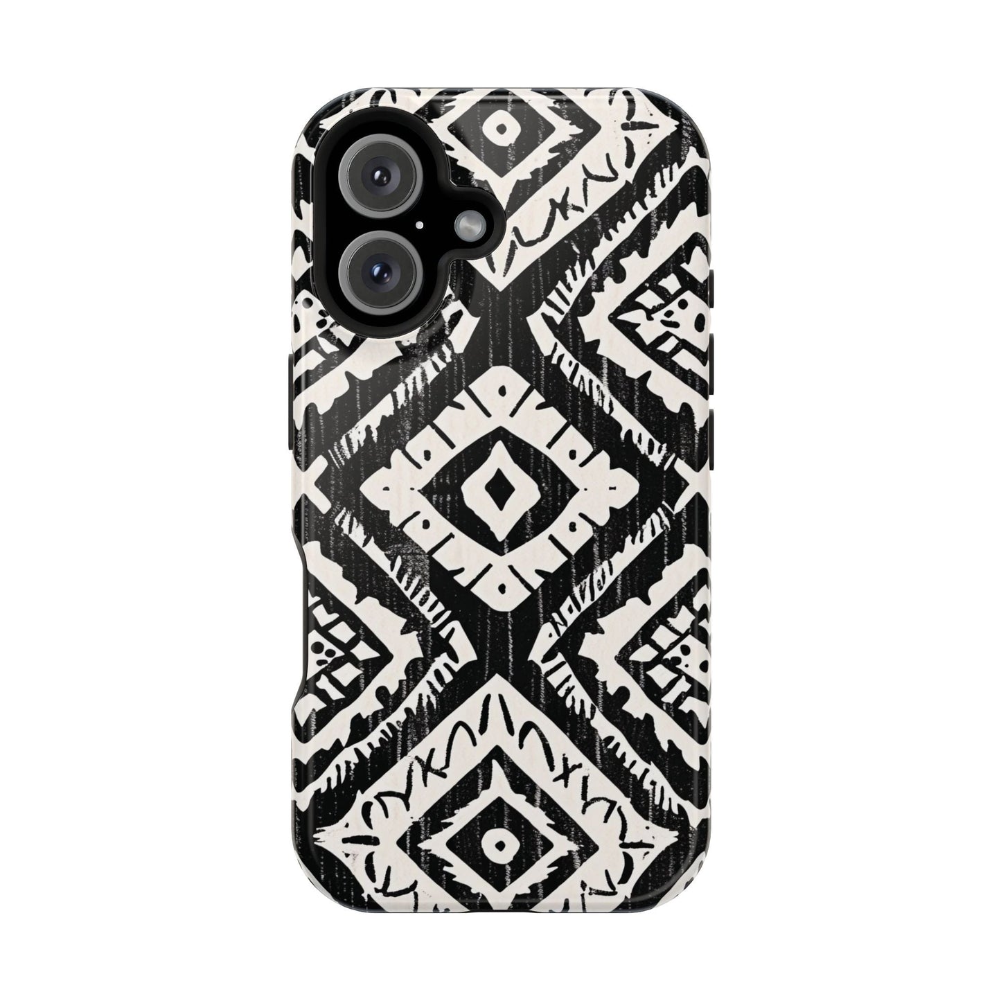 Tribal Black & White Magnetic Impact Case — Shockproof Phone Cover - DIGITAL X