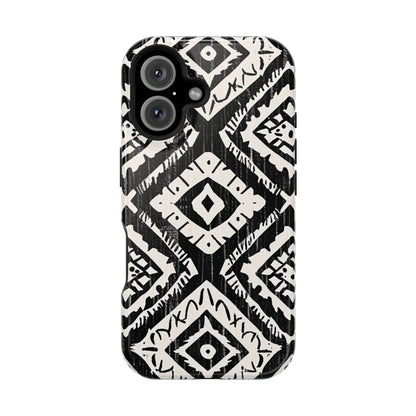Tribal Black & White Magnetic Impact Case — Shockproof Phone Cover - DIGITAL X
