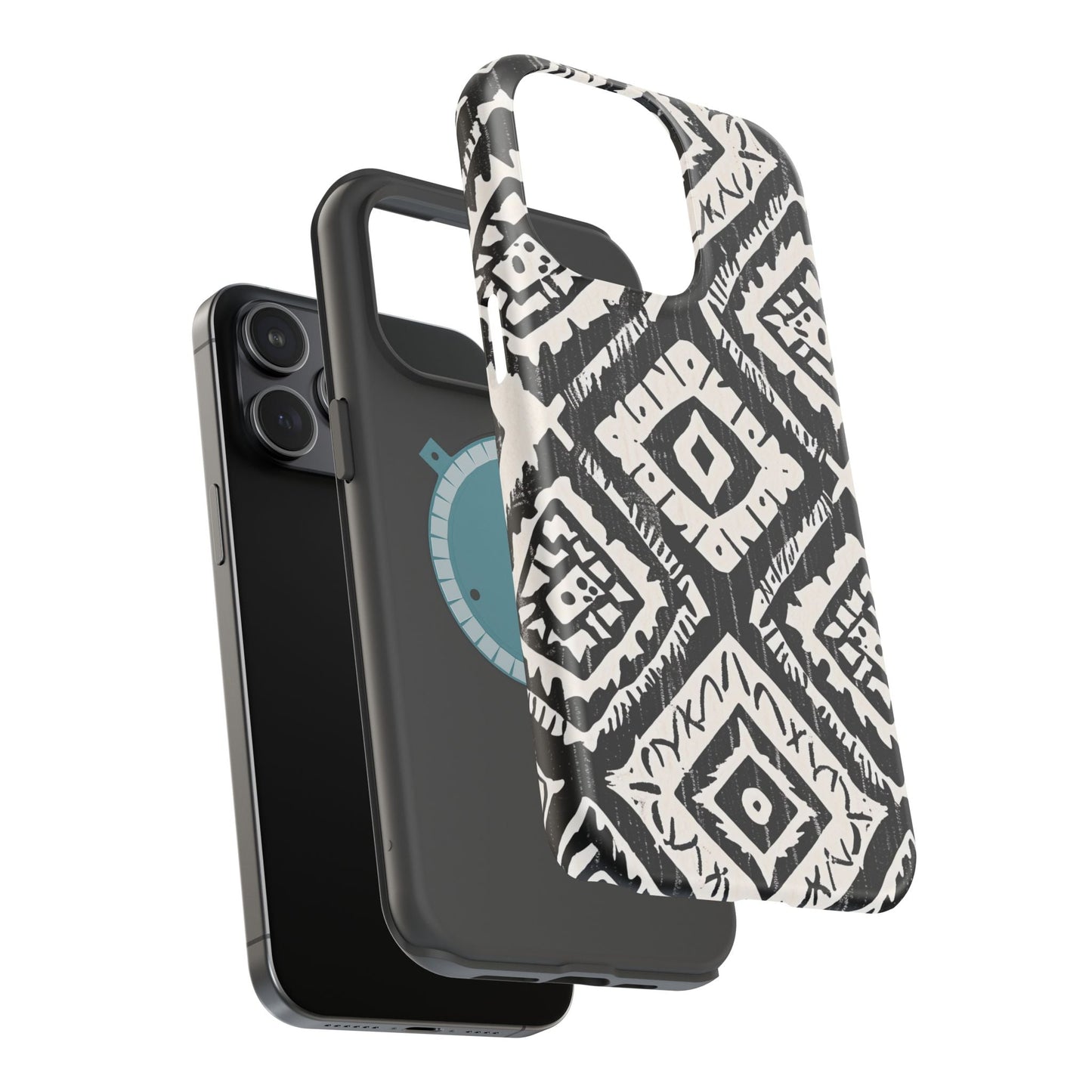 Tribal Black & White Magnetic Impact Case — Shockproof Phone Cover - DIGITAL X