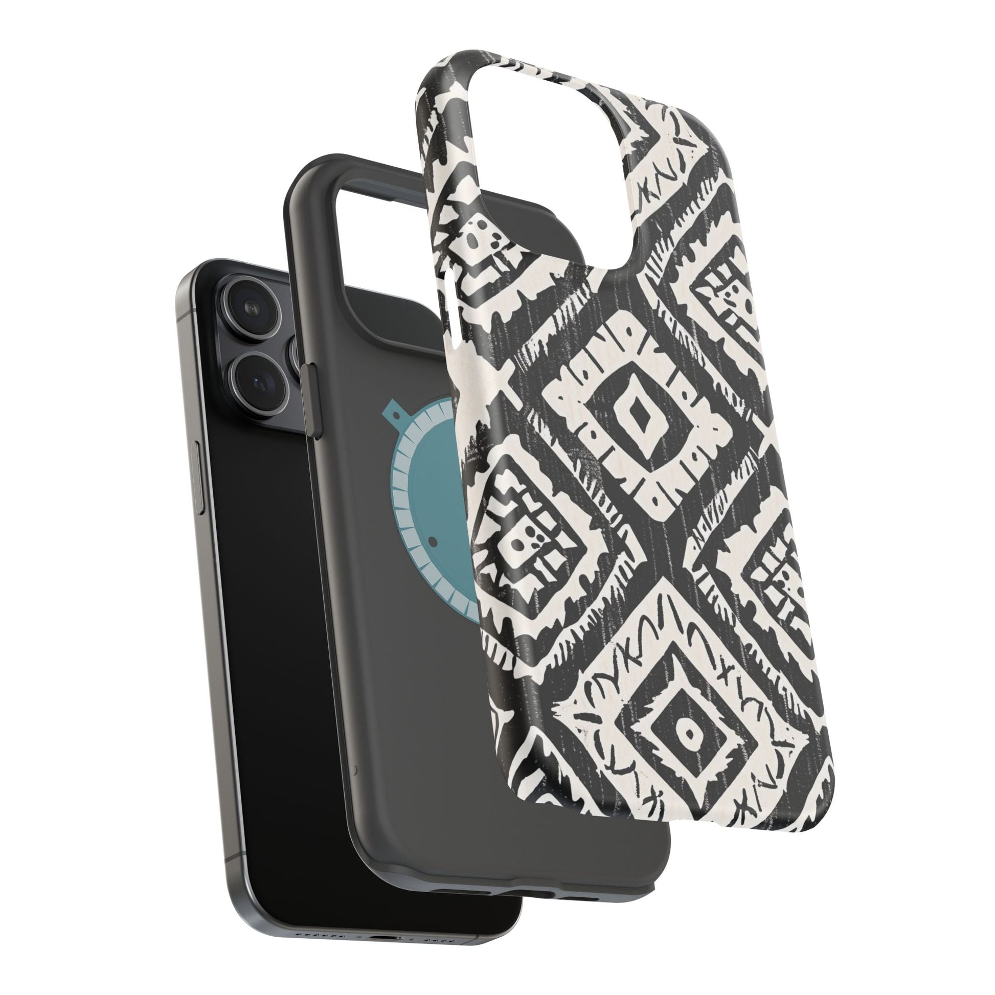 Tribal Black & White Magnetic Impact Case — Shockproof Phone Cover - DIGITAL X