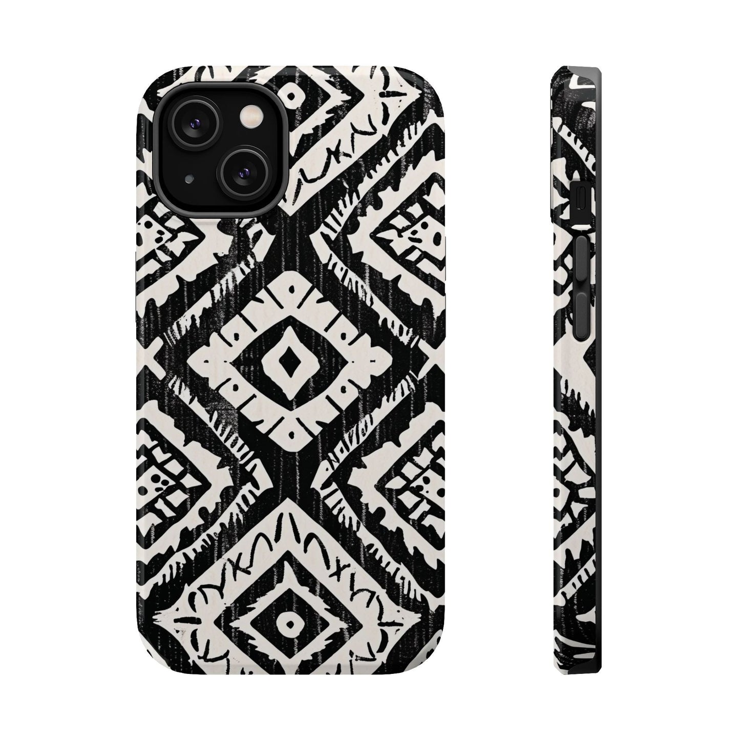 Tribal Black & White Magnetic Impact Case — Shockproof Phone Cover - DIGITAL X