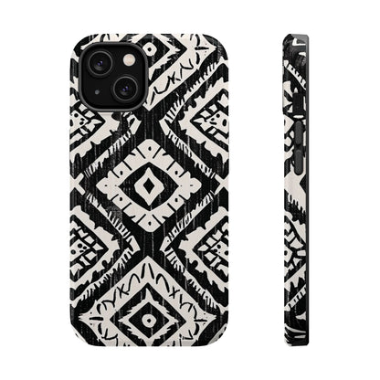 Tribal Black & White Magnetic Impact Case — Shockproof Phone Cover - DIGITAL X