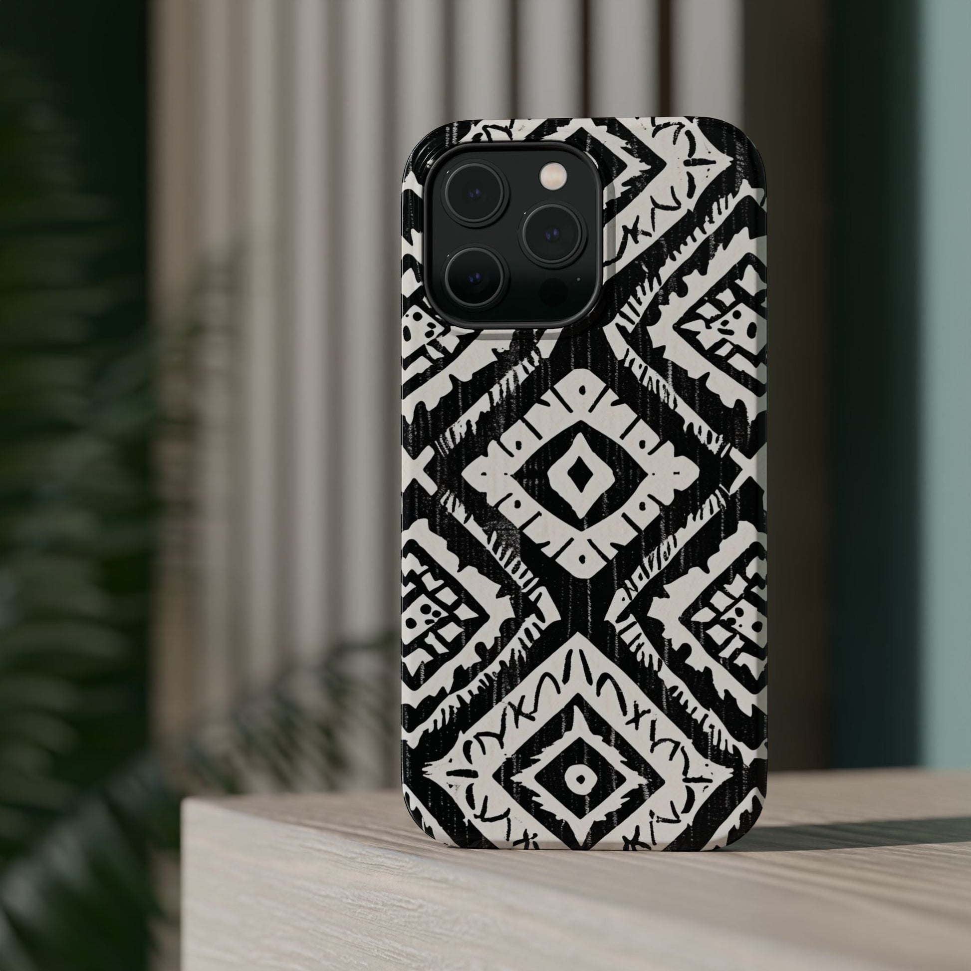 Tribal Black & White Magnetic Impact Case — Shockproof Phone Cover - DIGITAL X
