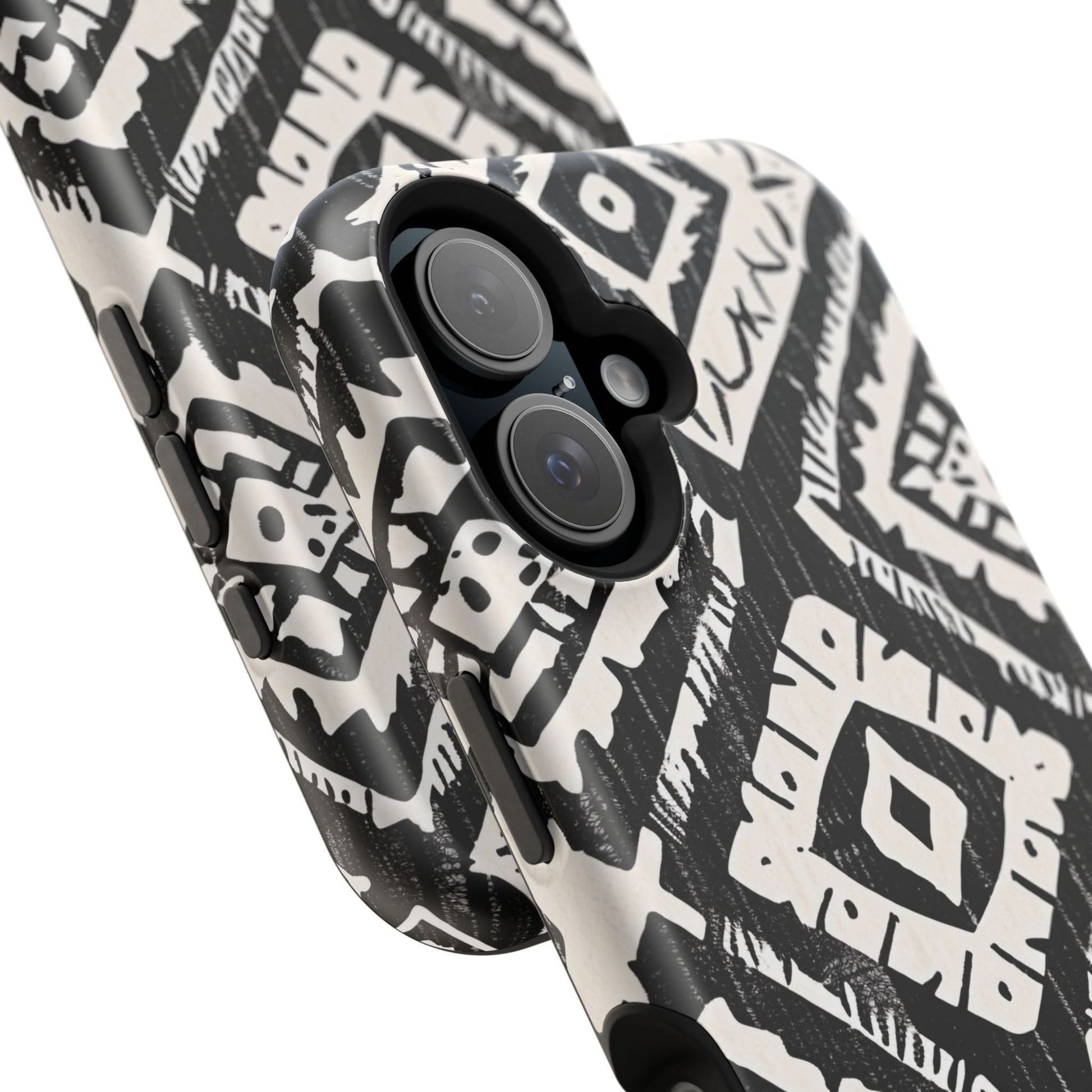 Tribal Black & White Magnetic Impact Case — Shockproof Phone Cover - DIGITAL X