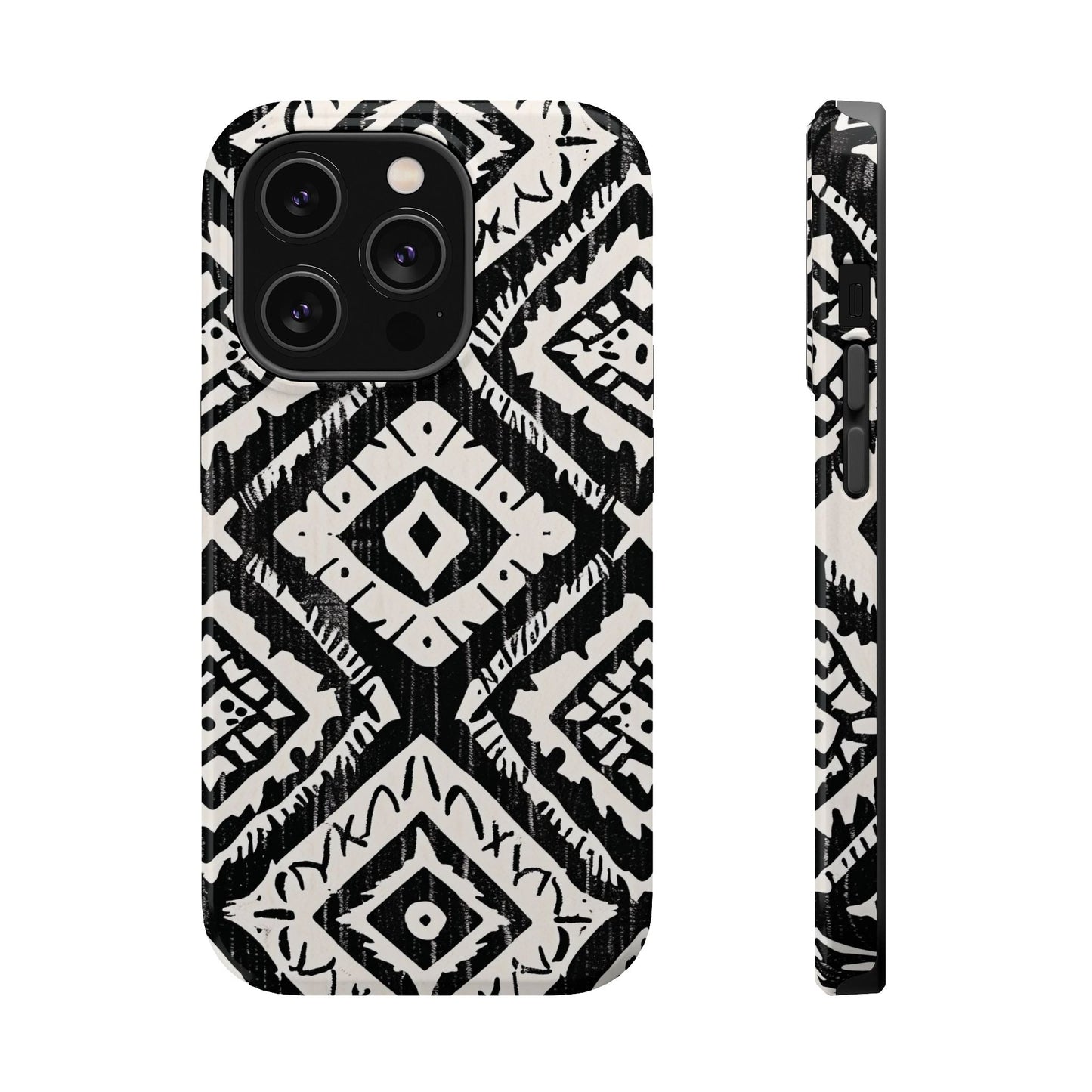 Tribal Black & White Magnetic Impact Case — Shockproof Phone Cover - DIGITAL X