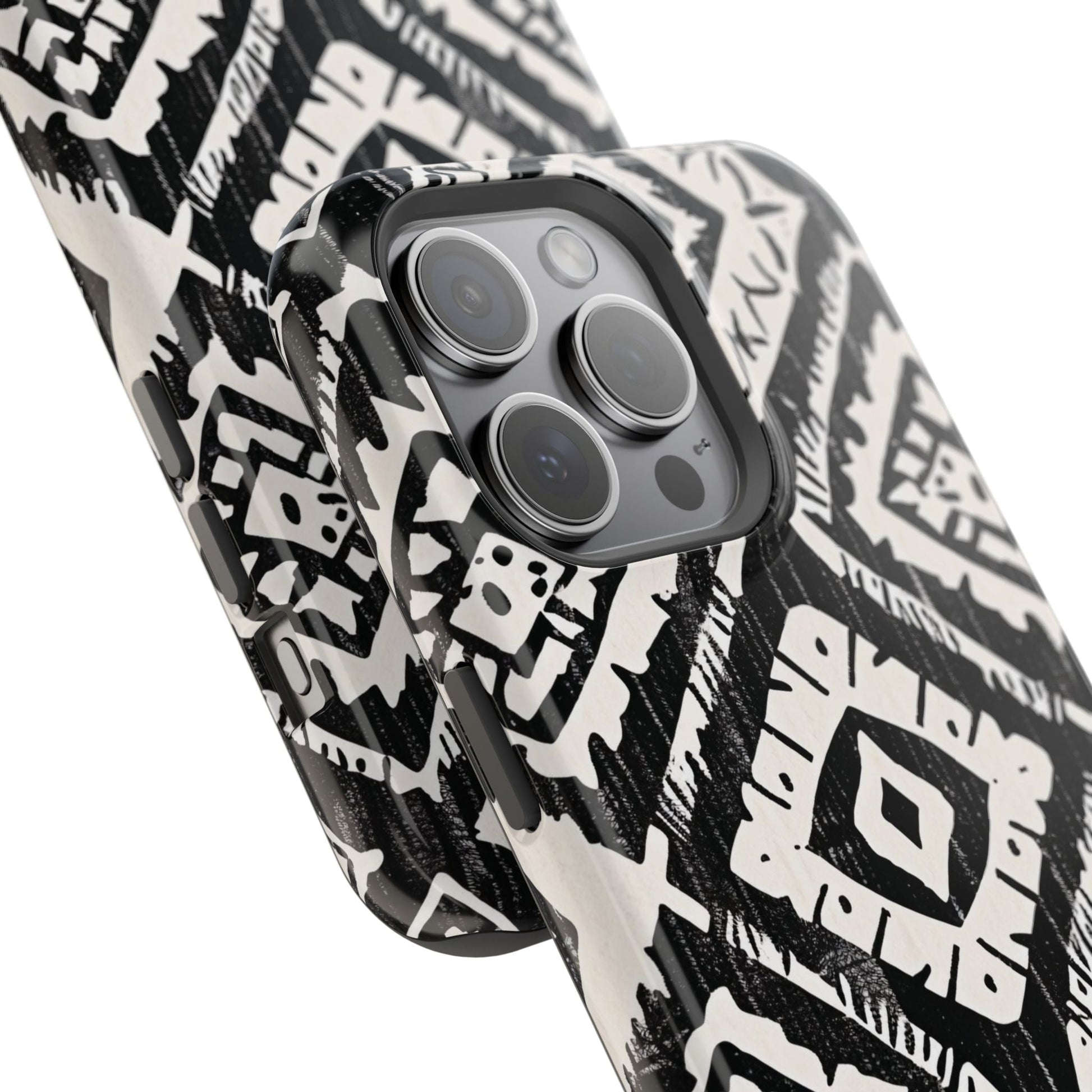 Tribal Black & White Magnetic Impact Case — Shockproof Phone Cover - DIGITAL X