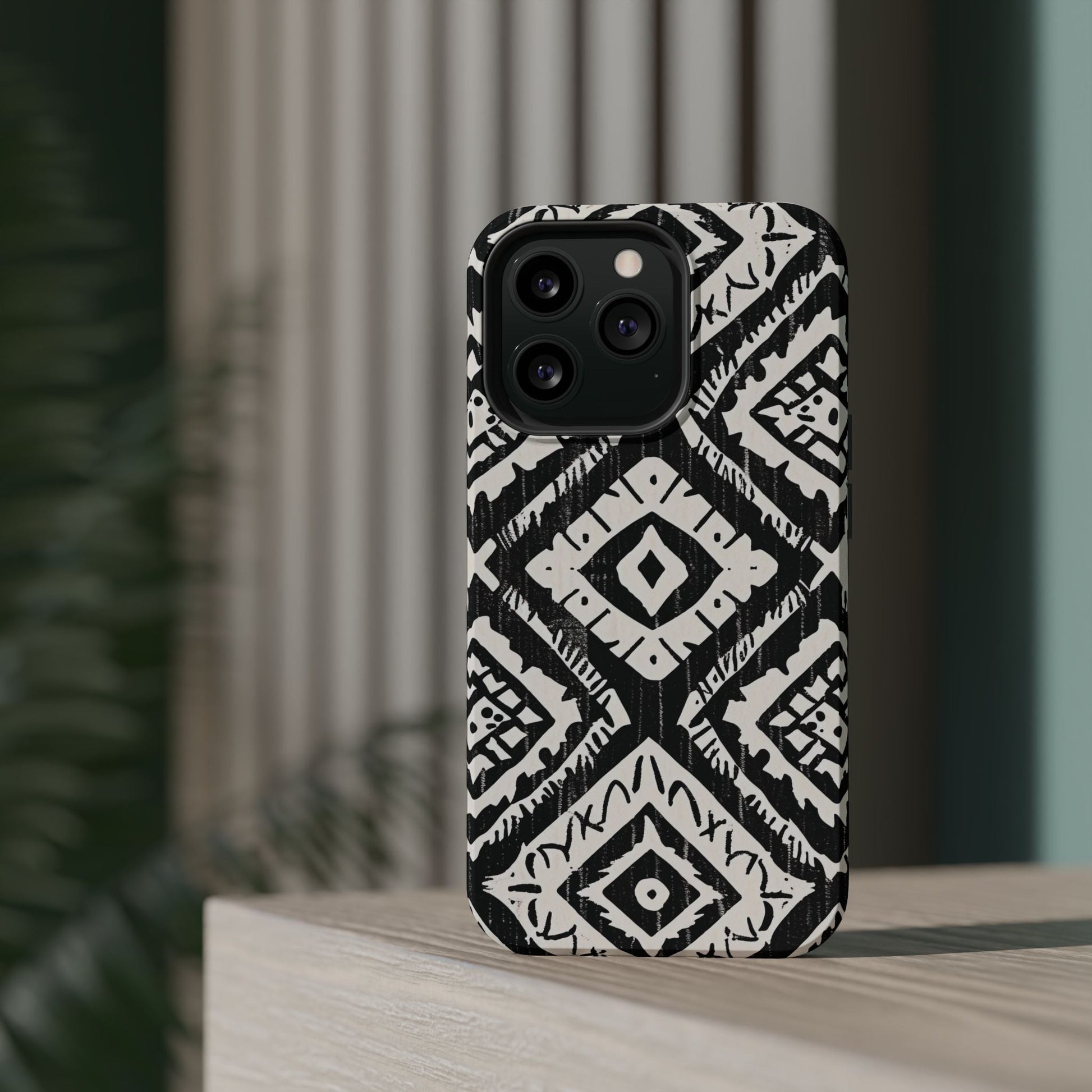 Tribal Black & White Magnetic Impact Case — Shockproof Phone Cover - DIGITAL X