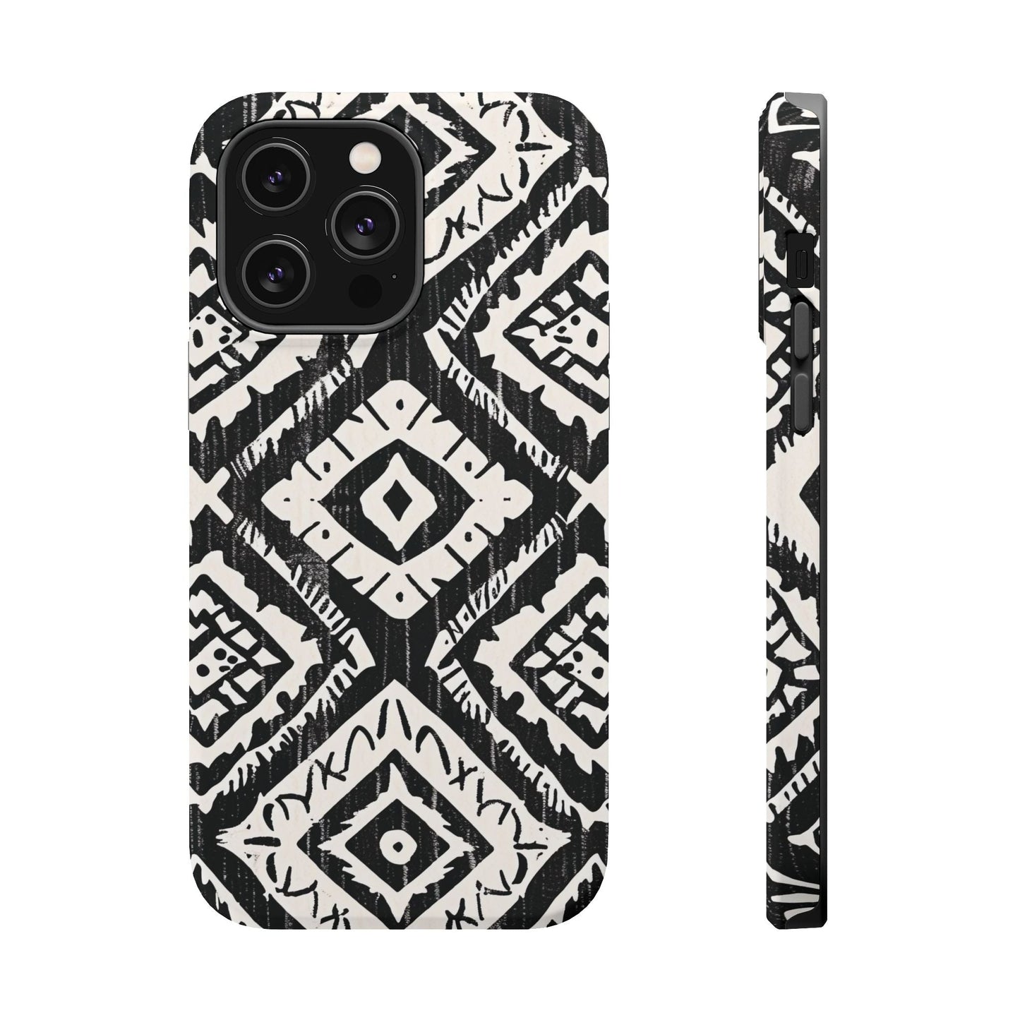 Tribal Black & White Magnetic Impact Case — Shockproof Phone Cover - DIGITAL X