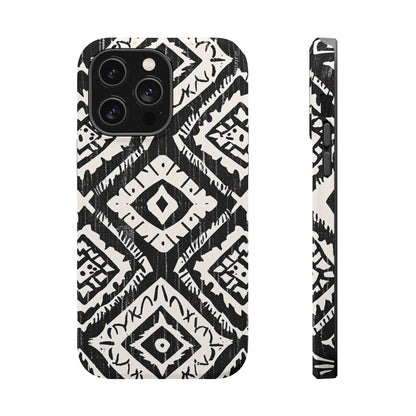 Tribal Black & White Magnetic Impact Case — Shockproof Phone Cover - DIGITAL X