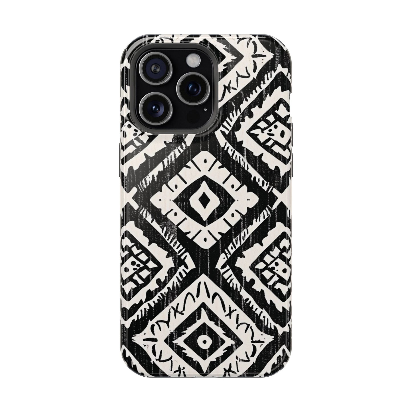 Tribal Black & White Magnetic Impact Case — Shockproof Phone Cover - DIGITAL X