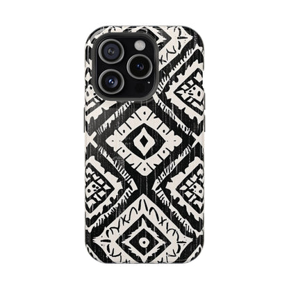 Tribal Black & White Magnetic Impact Case — Shockproof Phone Cover - DIGITAL X