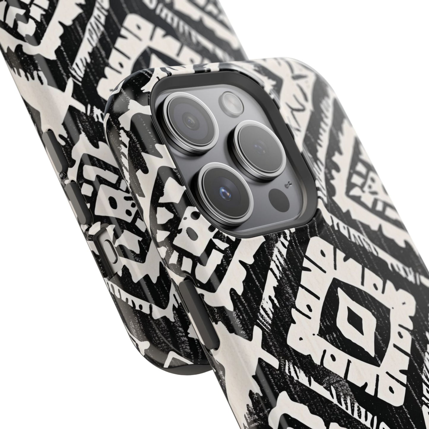 Tribal Black & White Magnetic Impact Case — Shockproof Phone Cover - DIGITAL X