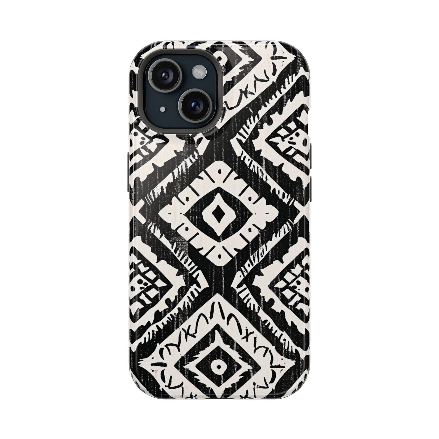 Tribal Black & White Magnetic Impact Case — Shockproof Phone Cover - DIGITAL X
