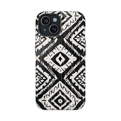 Tribal Black & White Magnetic Impact Case — Shockproof Phone Cover - DIGITAL X