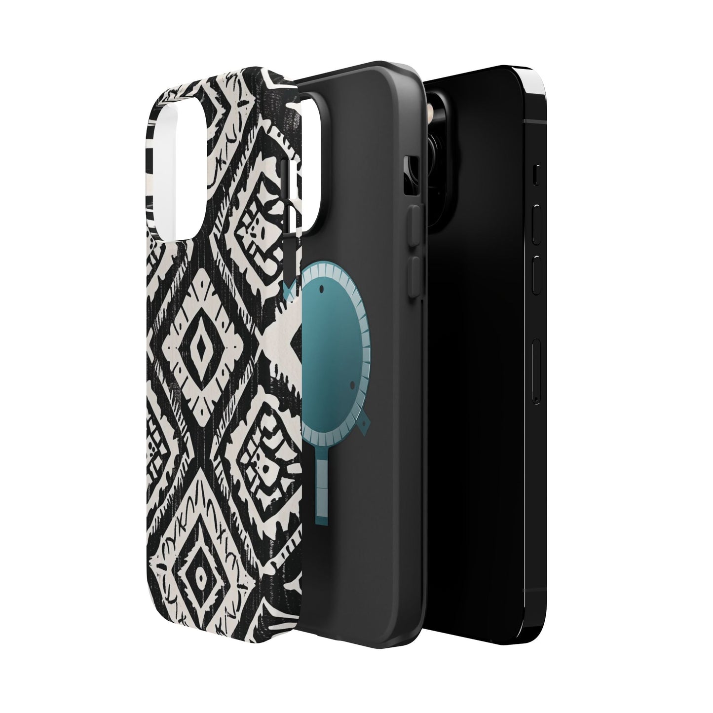 Tribal Black & White Magnetic Impact Case — Shockproof Phone Cover - DIGITAL X