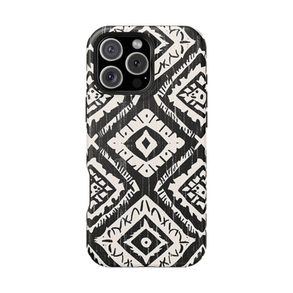 Tribal Black & White Magnetic Impact Case — Shockproof Phone Cover - DIGITAL X
