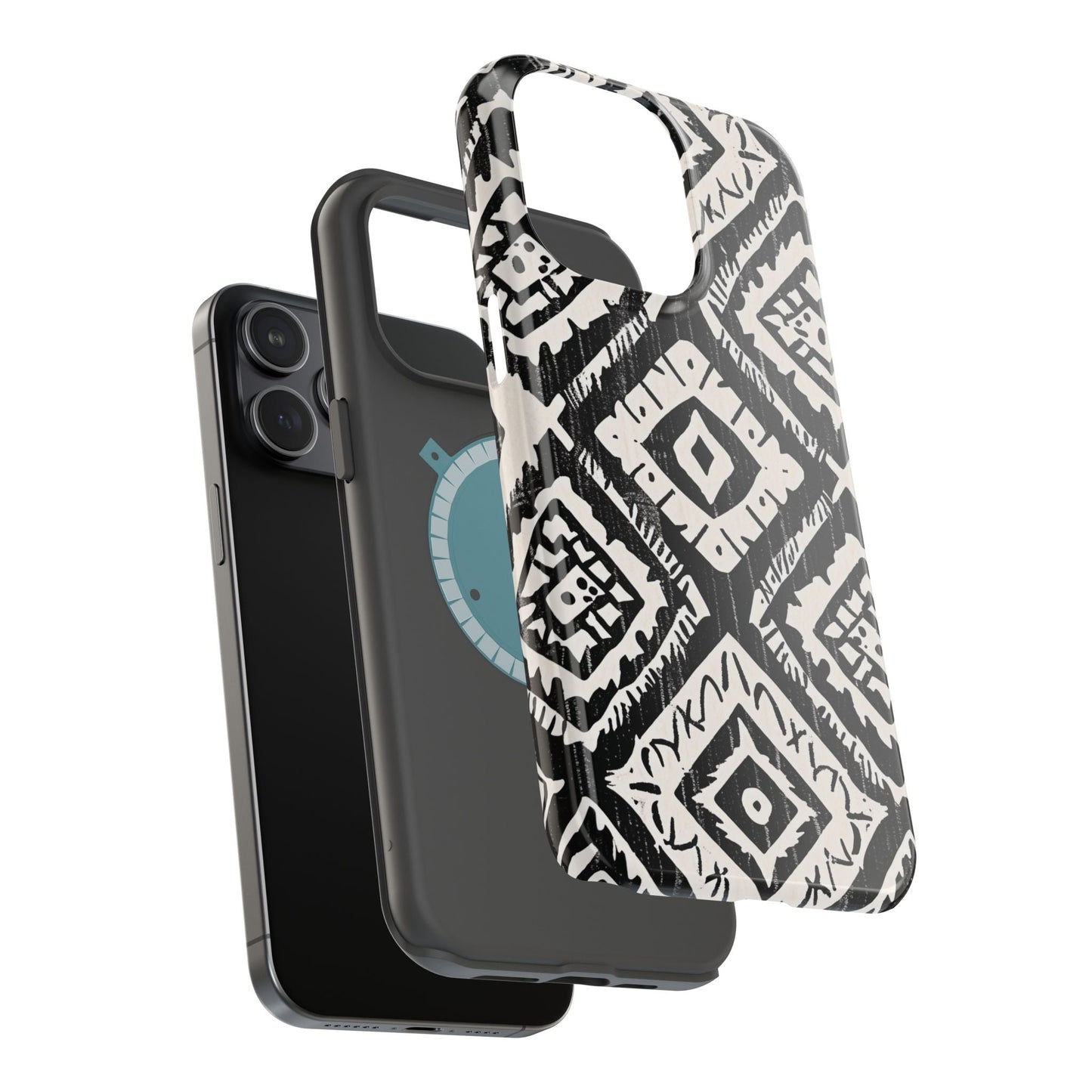 Tribal Black & White Magnetic Impact Case — Shockproof Phone Cover - DIGITAL X