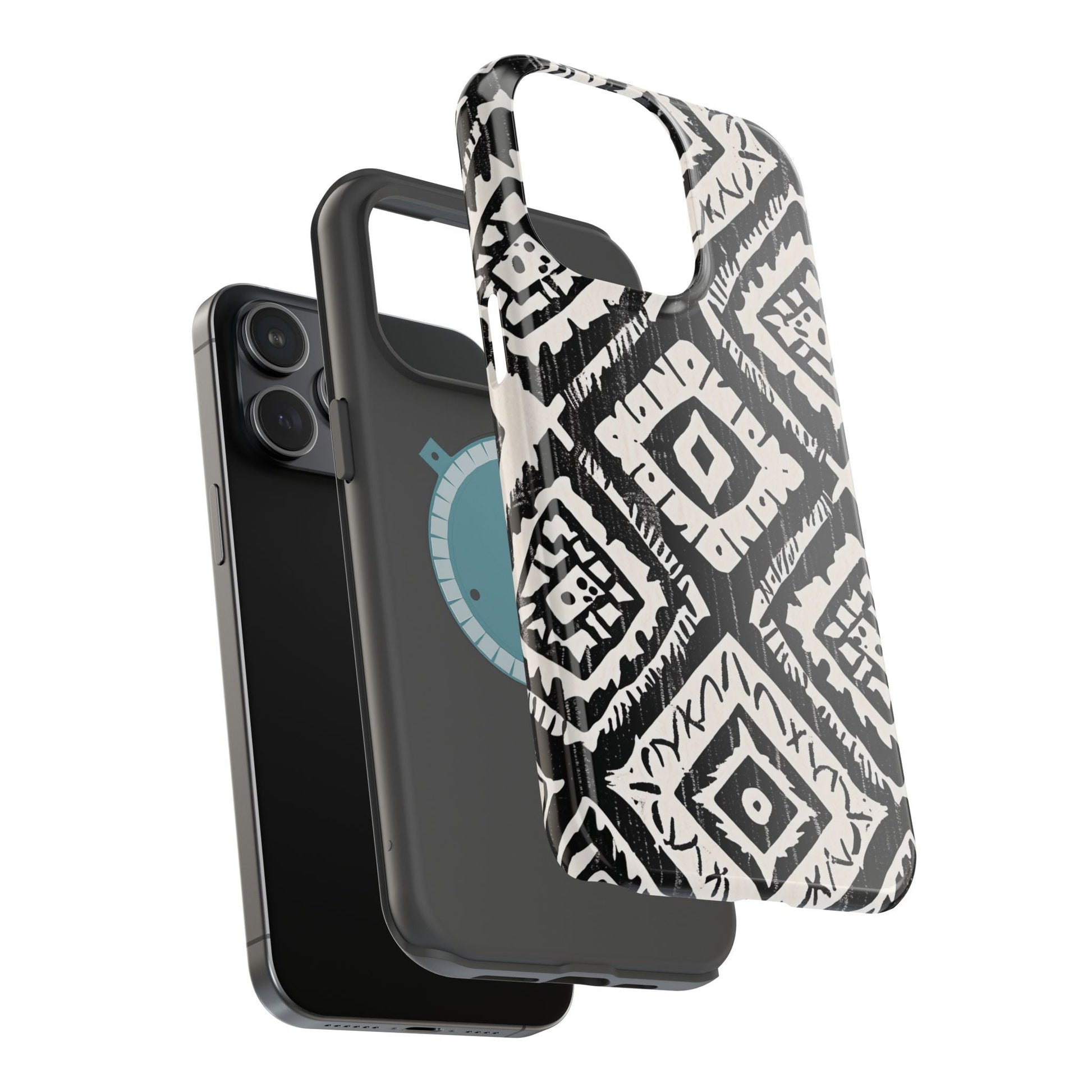 Tribal Black & White Magnetic Impact Case — Shockproof Phone Cover - DIGITAL X