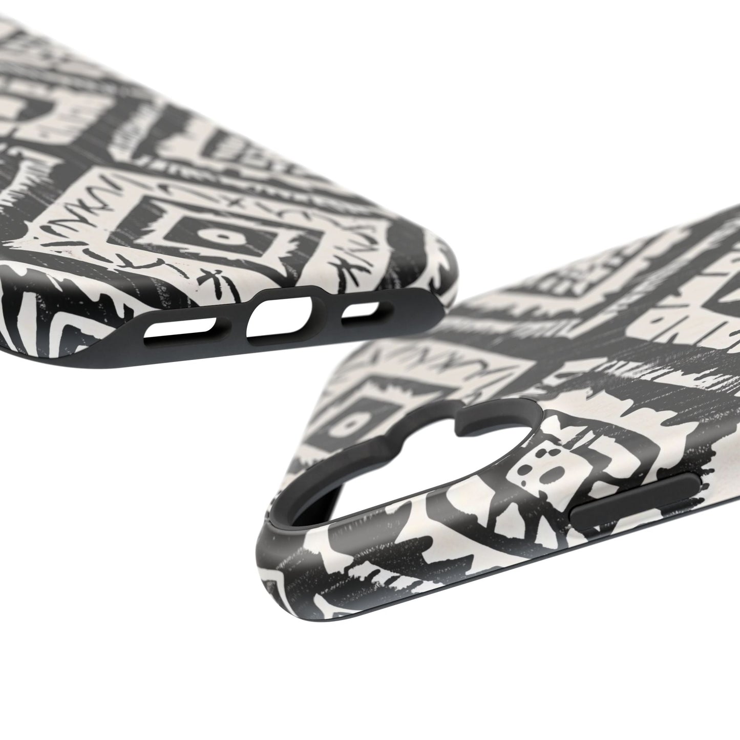 Tribal Black & White Magnetic Impact Case — Shockproof Phone Cover - DIGITAL X