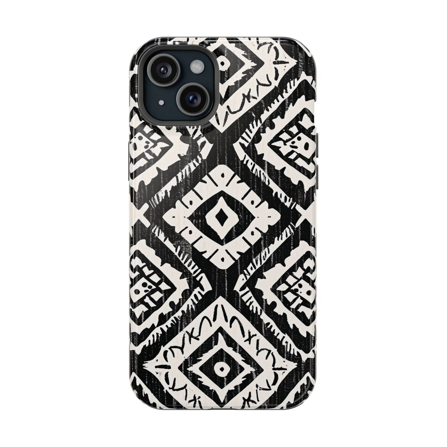 Tribal Black & White Magnetic Impact Case — Shockproof Phone Cover - DIGITAL X
