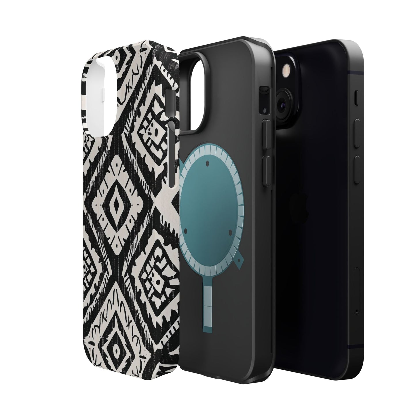 Tribal Black & White Magnetic Impact Case — Shockproof Phone Cover - DIGITAL X