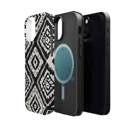 Tribal Black & White Magnetic Impact Case — Shockproof Phone Cover - DIGITAL X
