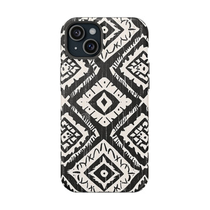 Tribal Black & White Magnetic Impact Case — Shockproof Phone Cover - DIGITAL X