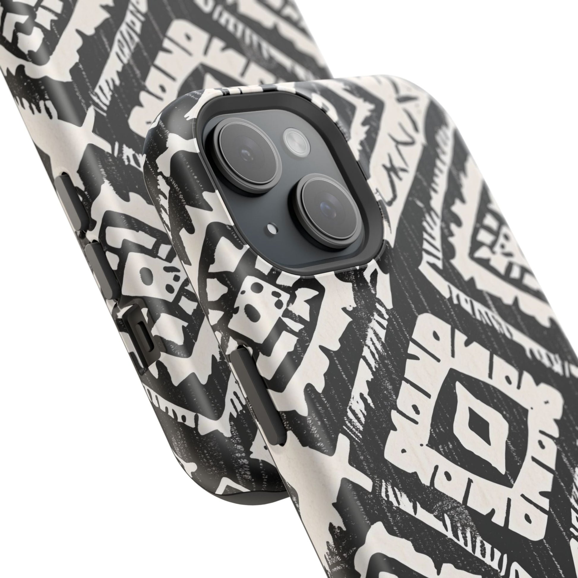 Tribal Black & White Magnetic Impact Case — Shockproof Phone Cover - DIGITAL X