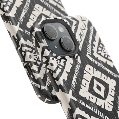 Tribal Black & White Magnetic Impact Case — Shockproof Phone Cover - DIGITAL X