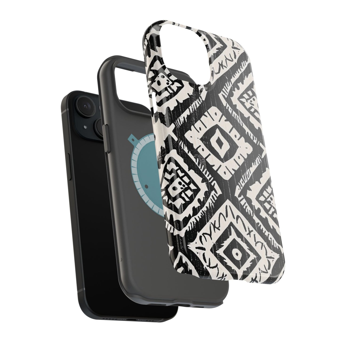 Tribal Black & White Magnetic Impact Case — Shockproof Phone Cover - DIGITAL X