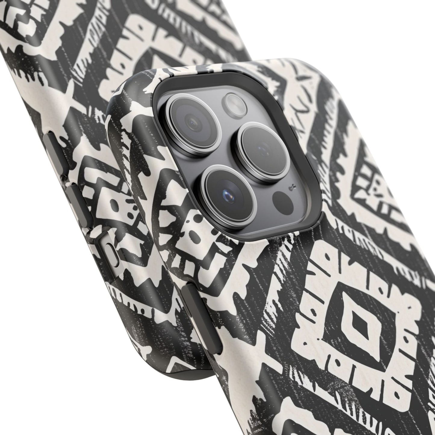 Tribal Black & White Magnetic Impact Case — Shockproof Phone Cover - DIGITAL X