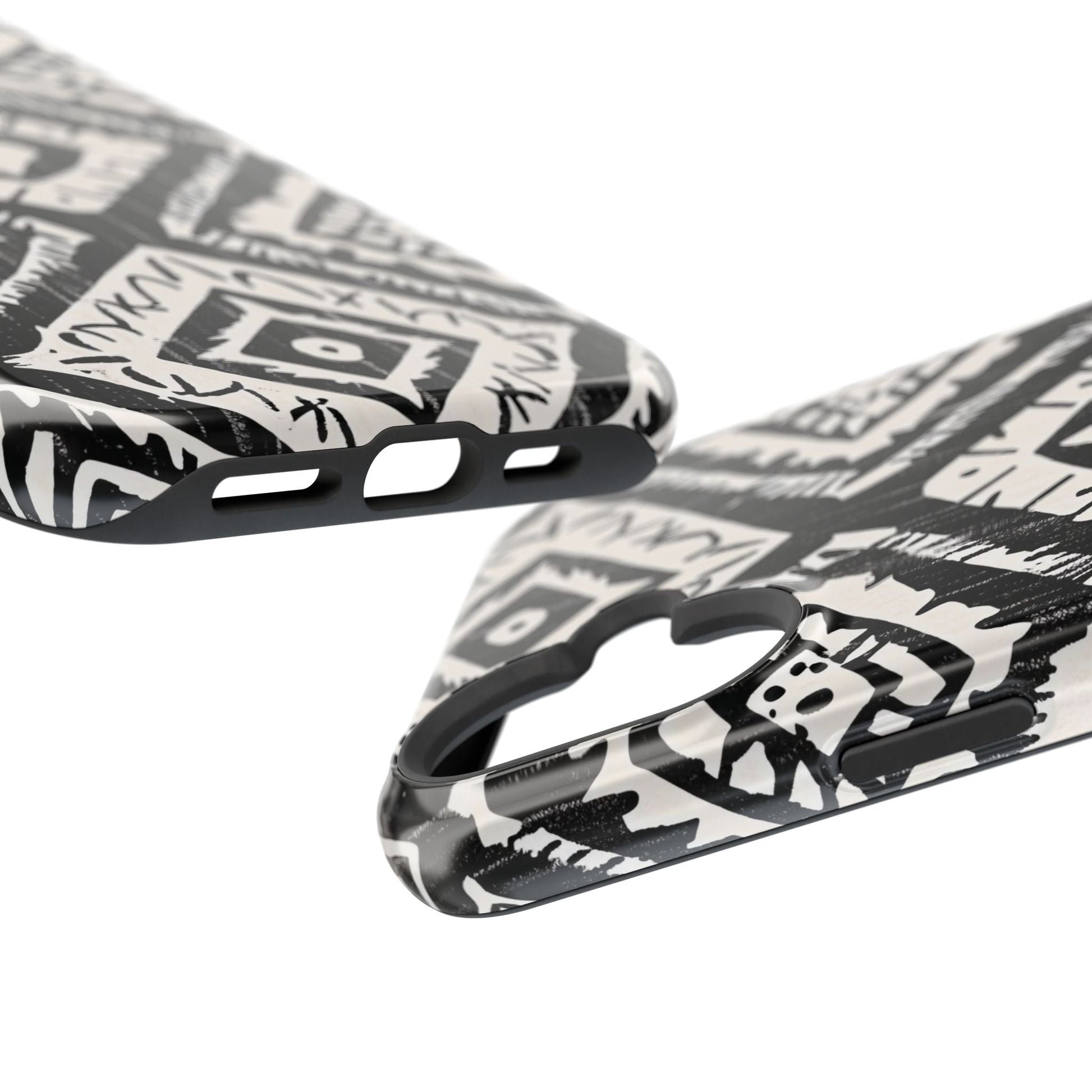 Tribal Black & White Magnetic Impact Case — Shockproof Phone Cover - DIGITAL X