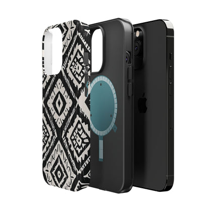 Tribal Black & White Magnetic Impact Case — Shockproof Phone Cover - DIGITAL X