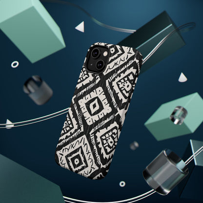 Tribal Black & White Magnetic Impact Case — Shockproof Phone Cover - DIGITAL X
