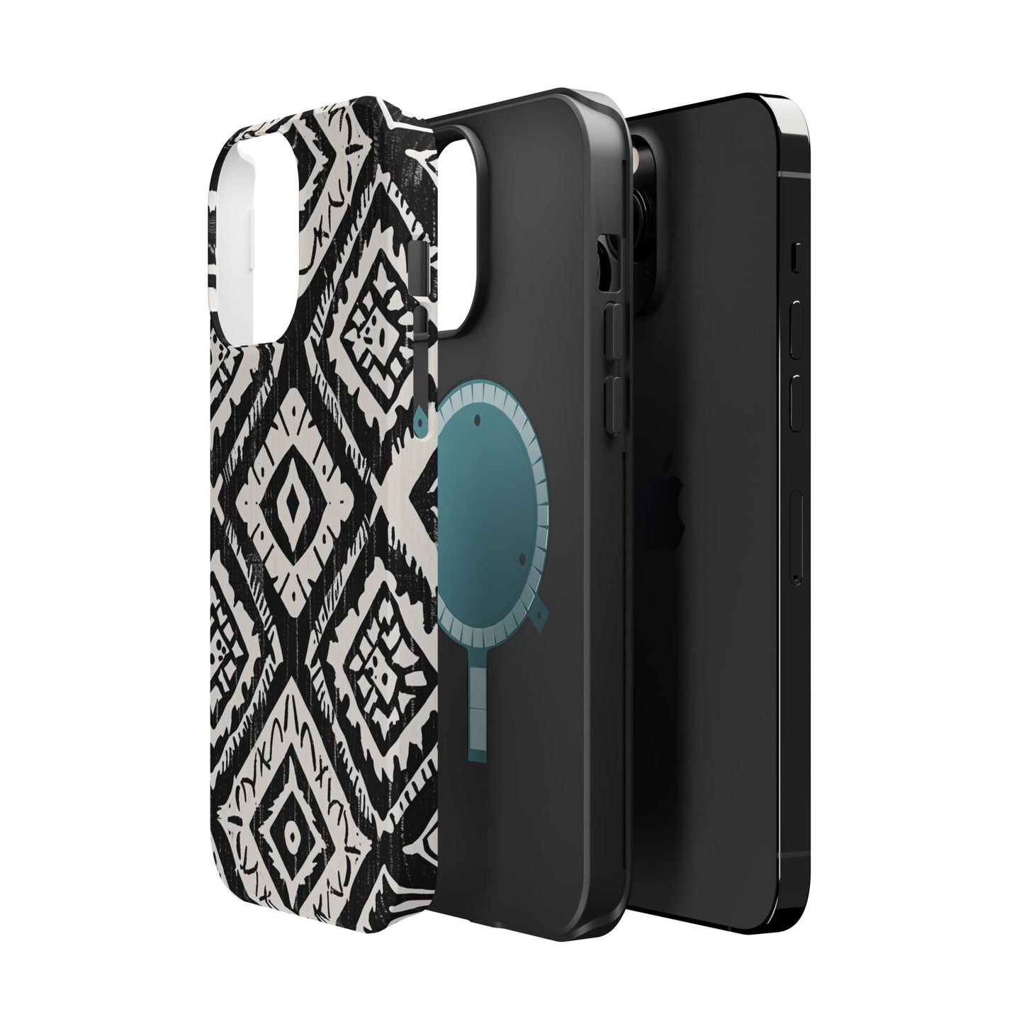 Tribal Black & White Magnetic Impact Case — Shockproof Phone Cover - DIGITAL X