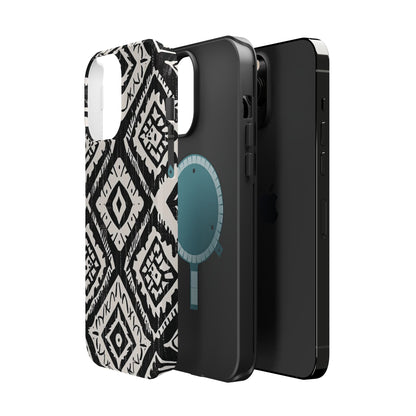 Tribal Black & White Magnetic Impact Case — Shockproof Phone Cover - DIGITAL X