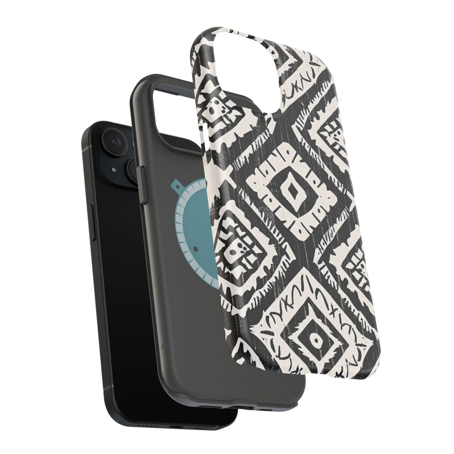 Tribal Black & White Magnetic Impact Case — Shockproof Phone Cover - DIGITAL X