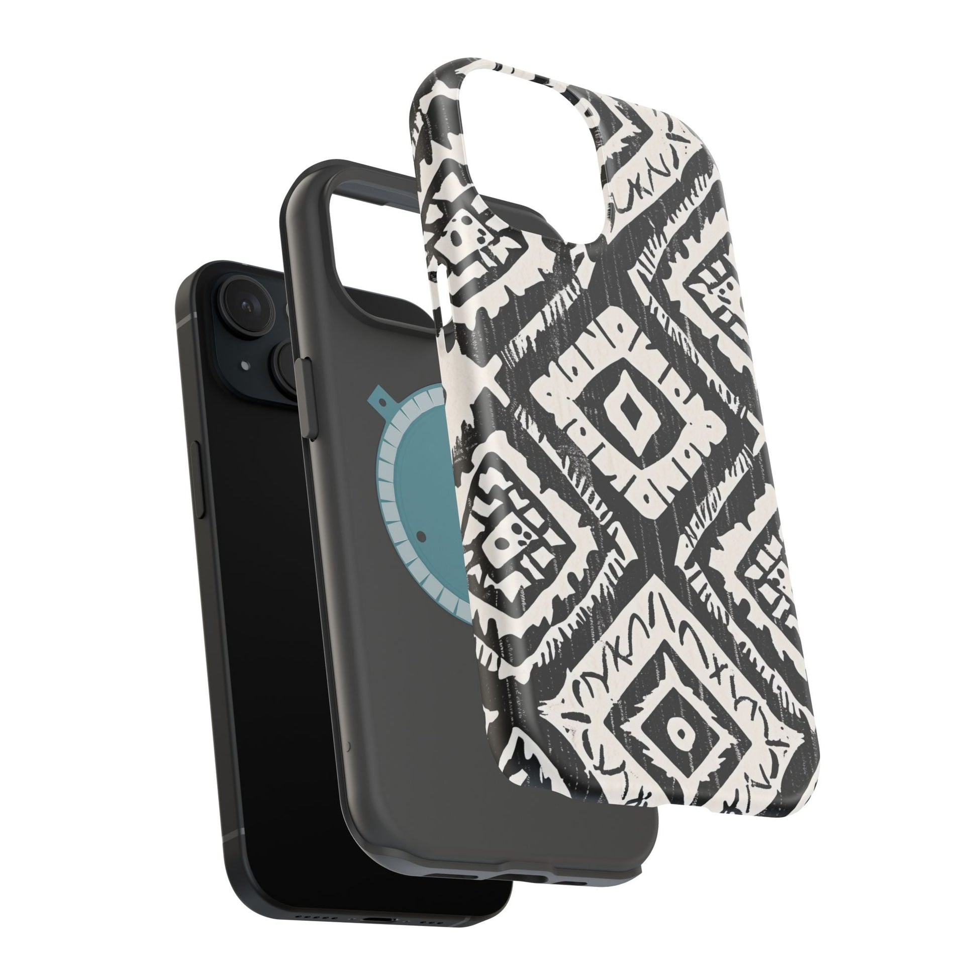 Tribal Black & White Magnetic Impact Case — Shockproof Phone Cover - DIGITAL X