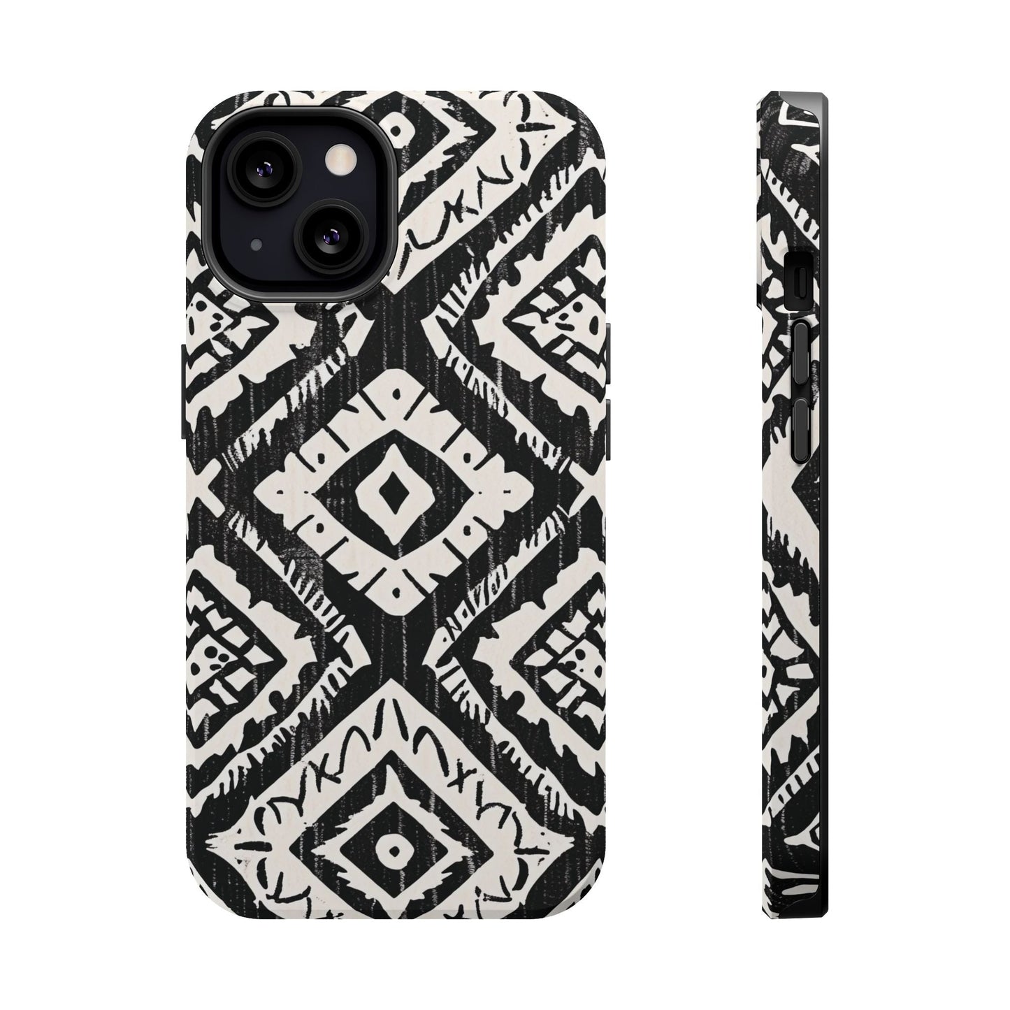 Tribal Black & White Magnetic Impact Case — Shockproof Phone Cover - DIGITAL X
