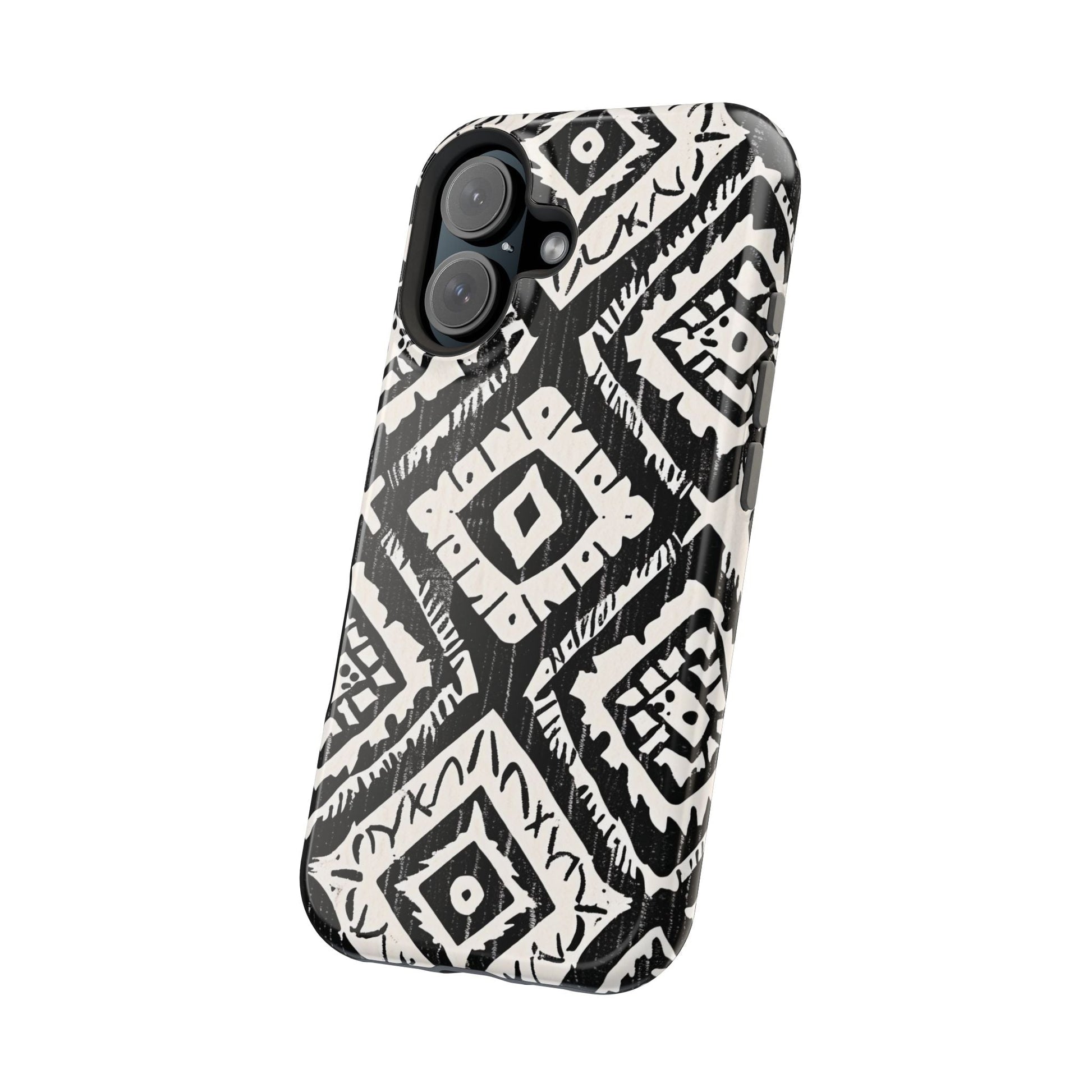 Tribal Black & White Magnetic Impact Case — Shockproof Phone Cover - DIGITAL X