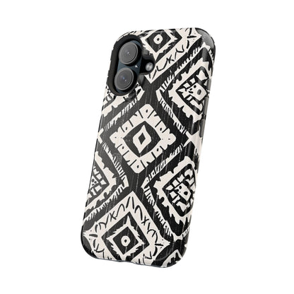 Tribal Black & White Magnetic Impact Case — Shockproof Phone Cover - DIGITAL X