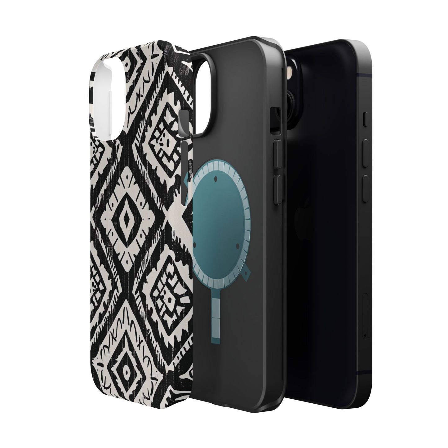 Tribal Black & White Magnetic Impact Case — Shockproof Phone Cover - DIGITAL X