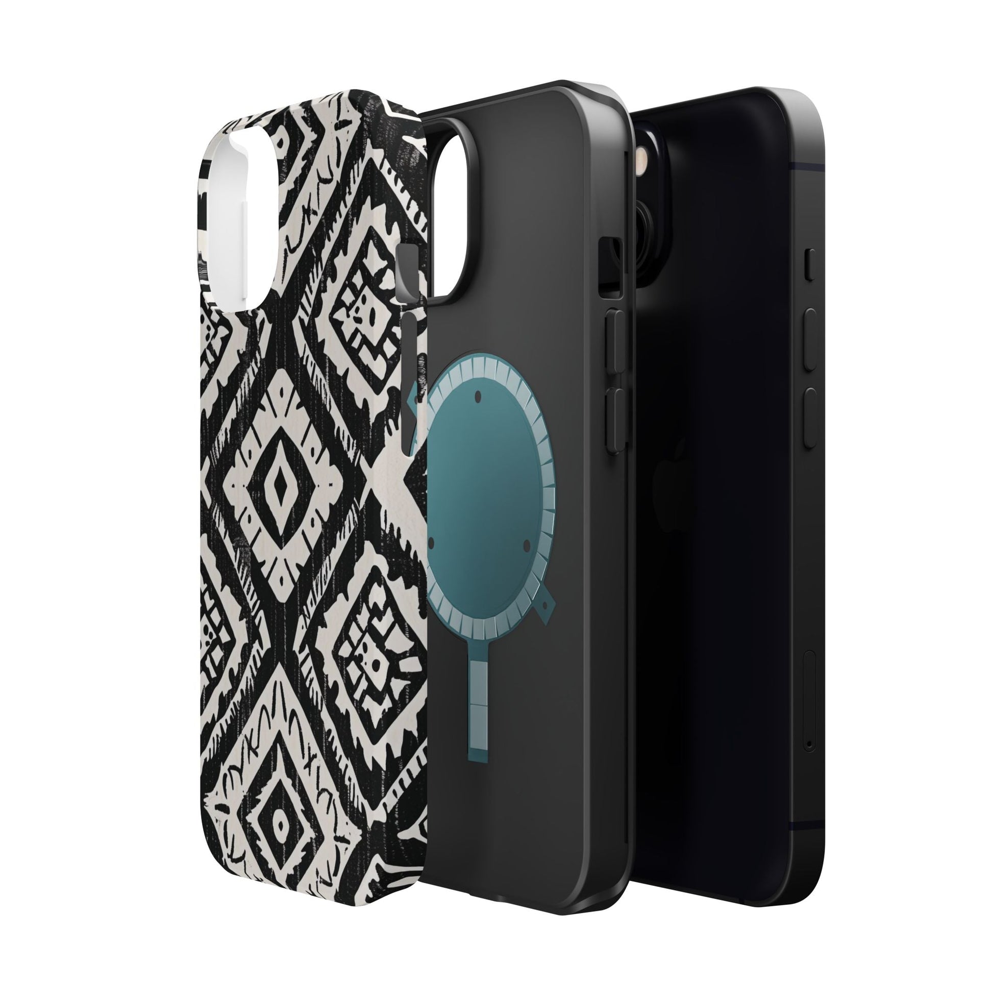 Tribal Black & White Magnetic Impact Case — Shockproof Phone Cover - DIGITAL X
