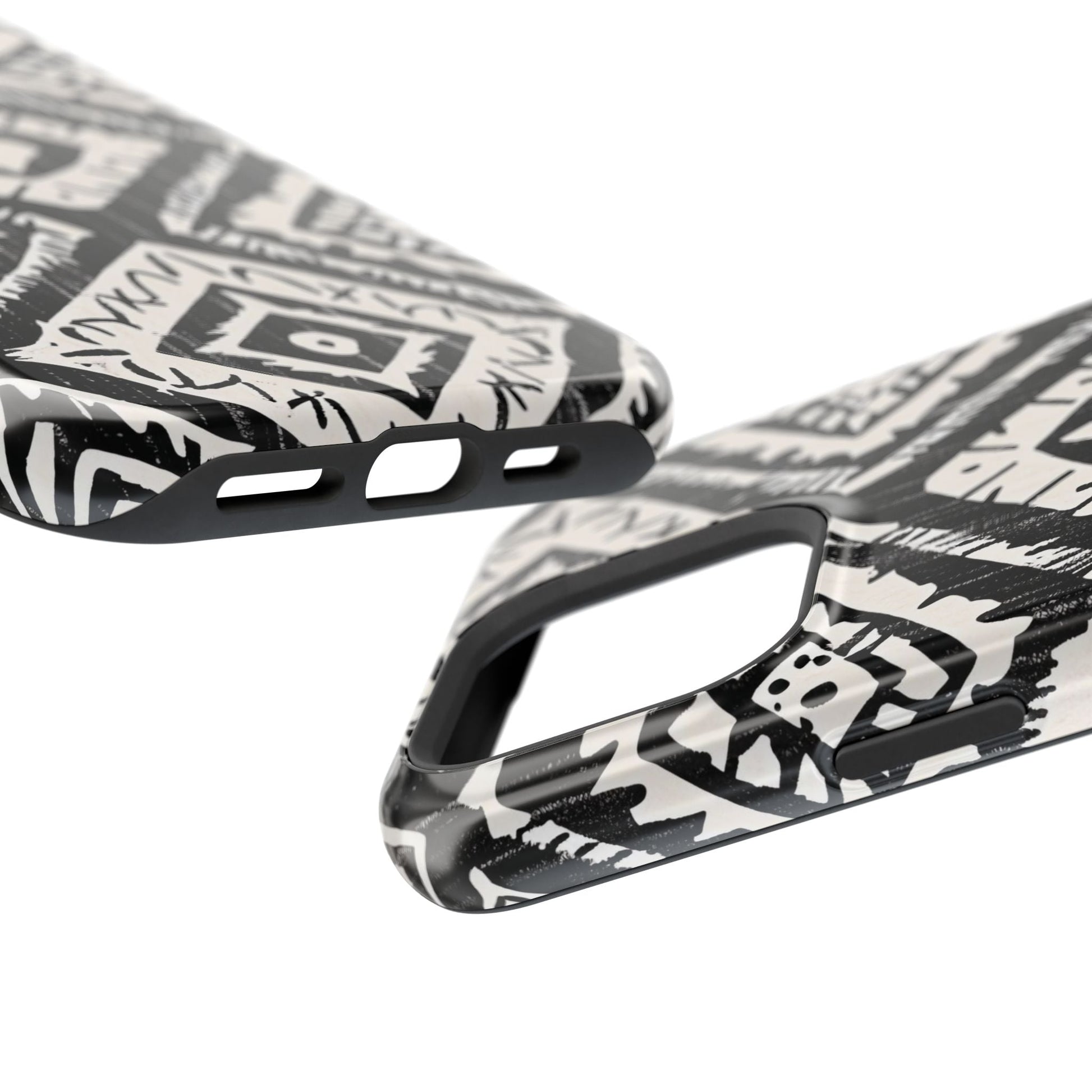 Tribal Black & White Magnetic Impact Case — Shockproof Phone Cover - DIGITAL X