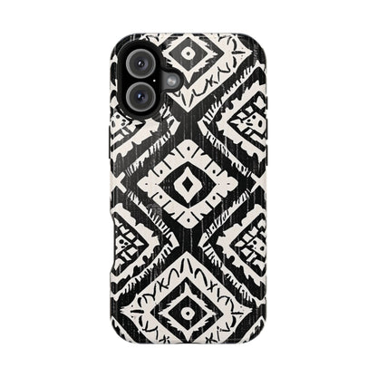 Tribal Black & White Magnetic Impact Case — Shockproof Phone Cover - DIGITAL X