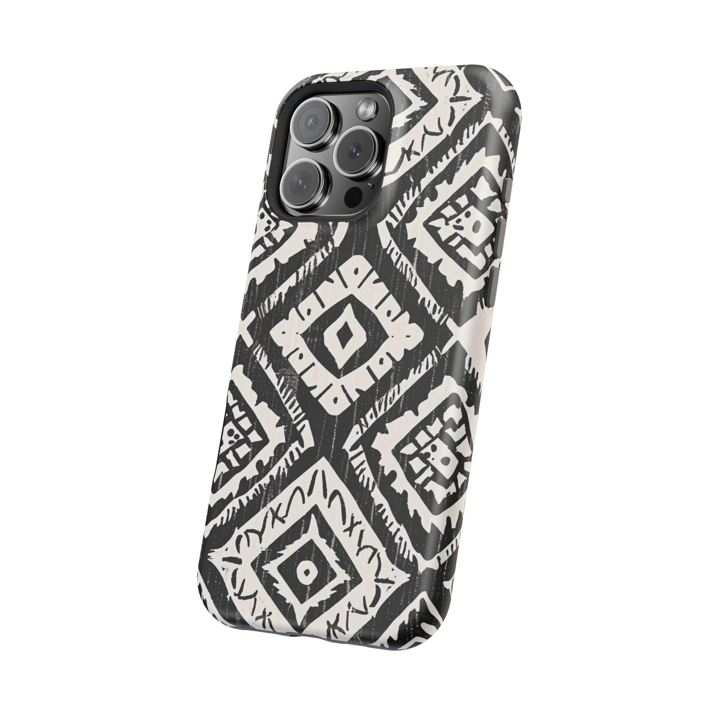 Tribal Black & White Magnetic Impact Case — Shockproof Phone Cover - DIGITAL X