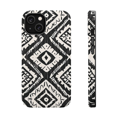 Tribal Black & White Magnetic Impact Case — Shockproof Phone Cover - DIGITAL X