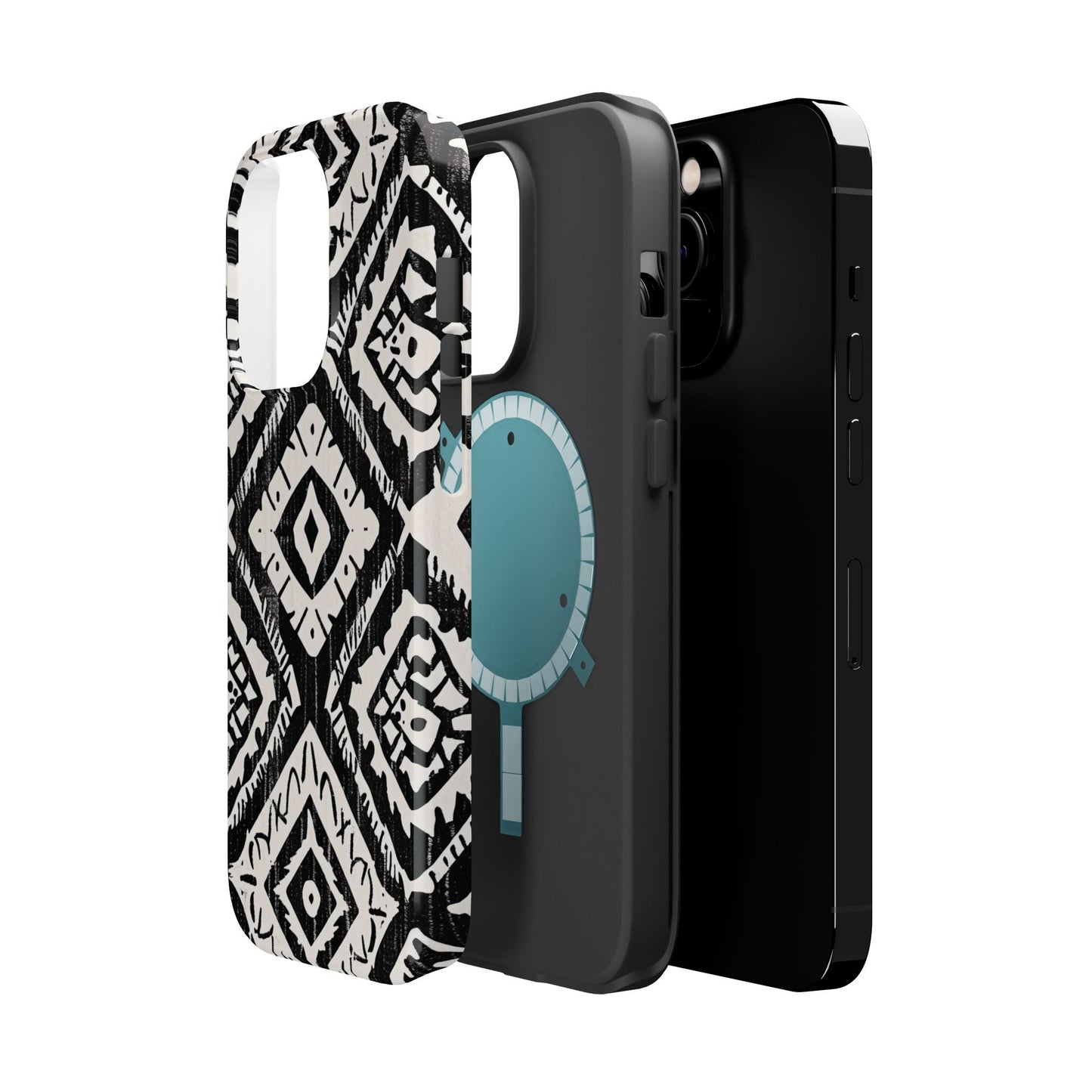 Tribal Black & White Magnetic Impact Case — Shockproof Phone Cover - DIGITAL X