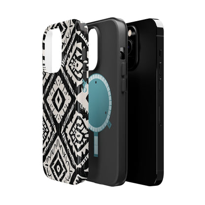 Tribal Black & White Magnetic Impact Case — Shockproof Phone Cover - DIGITAL X